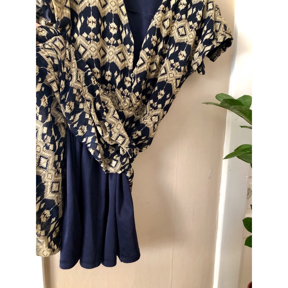 Cream&Navy Maxi Dress - Picture 7 of 8